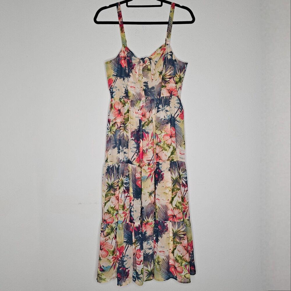 NWT I-N-C Women's Peach Floral/Melba Dress Size 4